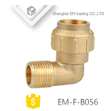 EM-F-B056 diámetro diferente latón macho rosca compresión codo spain fitting